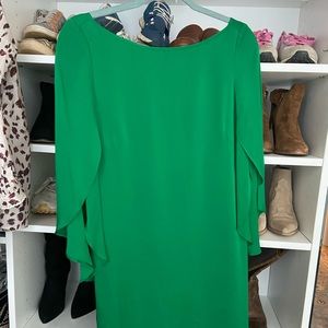 Milly butterfly-sleeve mini dress.